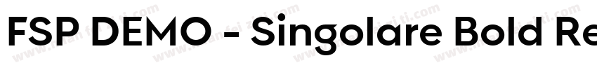 FSP DEMO - Singolare Bold Regular字体转换